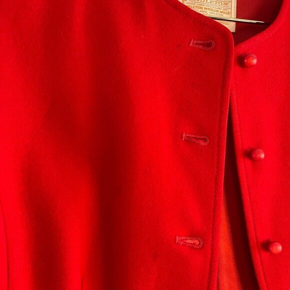 VTG Pendleton Blazer Cropped Jacket || Red - Picture 13 of 16